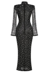 Crystal-Embellished Mesh Maxi Dress | Dress In Beauty Crystal-Embellished Mesh Maxi Dress | Dress In Beauty