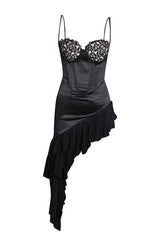 Zaira Coral Lace Satin Corset Dress | Dress In Beauty Zaira Coral Lace Satin Corset Dress | Dress In Beauty