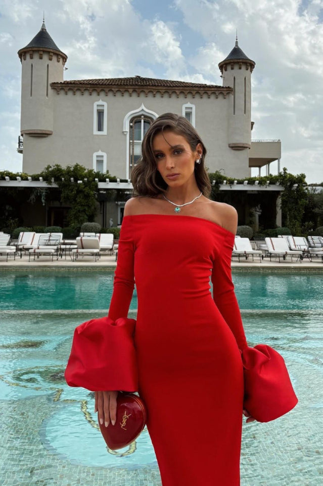 Talia Oversized-Cuffs Gown | Dress In Beauty Talia Oversized-Cuffs Gown | Dress In Beauty