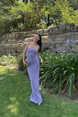 Adela Blue Strapless Cut Out Dress | Dress In Beauty Adela Blue Strapless Cut Out Dress | Dress In Beauty