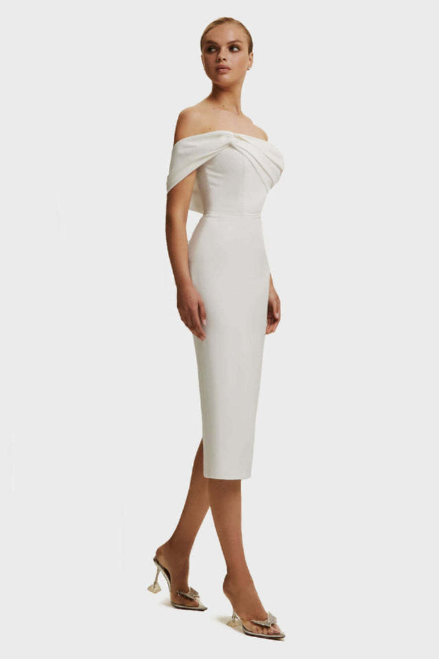 Milla Nova Draped Crepe Midi Dress | Dress In Beauty Milla Nova Draped Crepe Midi Dress | Dress In Beauty