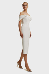 Milla Nova Draped Crepe Midi Dress | Dress In Beauty Milla Nova Draped Crepe Midi Dress | Dress In Beauty