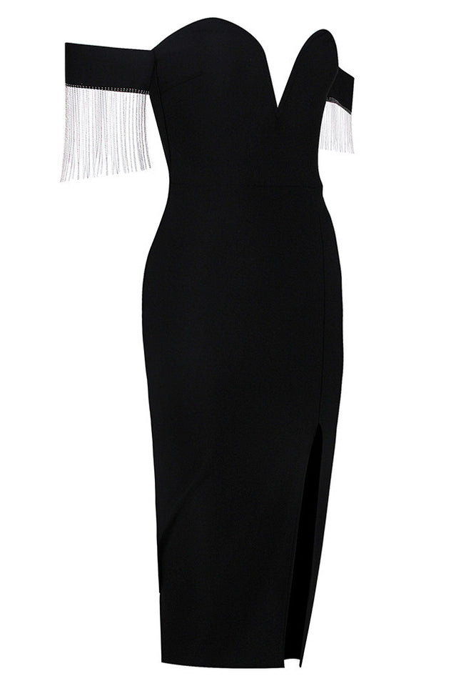 Strapless Slit Bandage Dress | Dress In Beauty Strapless Slit Bandage Dress | Dress In Beauty