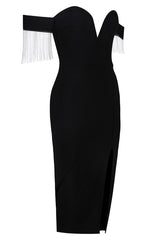 Strapless Slit Bandage Dress | Dress In Beauty Strapless Slit Bandage Dress | Dress In Beauty