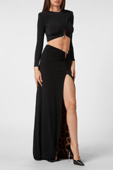 Black Stretch Cady Maxi Dress | Dress In Beauty Black Stretch Cady Maxi Dress | Dress In Beauty