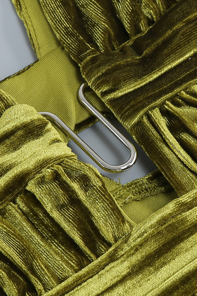 Thyme Velvet Slit Midi Dress | Dress In Beauty Thyme Velvet Slit Midi Dress | Dress In Beauty