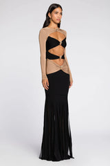 Pineapple-Embellished Cut-Out Maxi Dress | Dress In Beauty Pineapple-Embellished Cut-Out Maxi Dress | Dress In Beauty