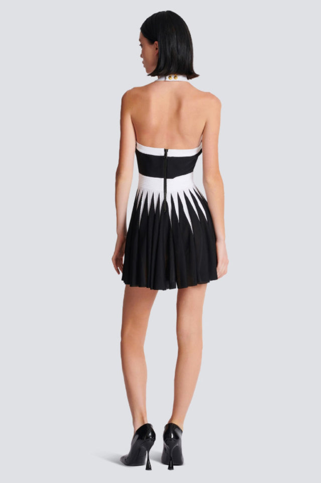 Backless Knit Dress With Rose Detail | Dress In Beauty Backless Knit Dress With Rose Detail | Dress In Beauty