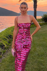 Phoenix Midi Dress in Sequins | Dress In Beauty Phoenix Midi Dress in Sequins | Dress In Beauty