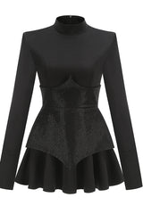 Keilani Red Long Sleeve Mini Dress | Dress In Beauty Keilani Red Long Sleeve Mini Dress | Dress In Beauty