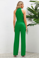 Sleek Bowknot Halter Neck Jumpsuit | Dress In Beauty Sleek Bowknot Halter Neck Jumpsuit | Dress In Beauty