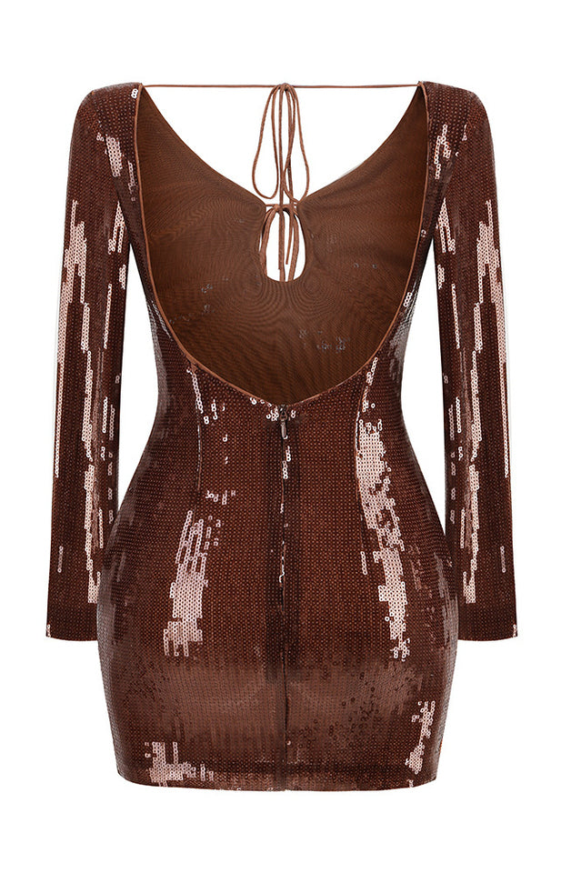 Aoibhe Long Sleeve Sequin Mini Dress | Dress In Beauty Aoibhe Long Sleeve Sequin Mini Dress | Dress In Beauty