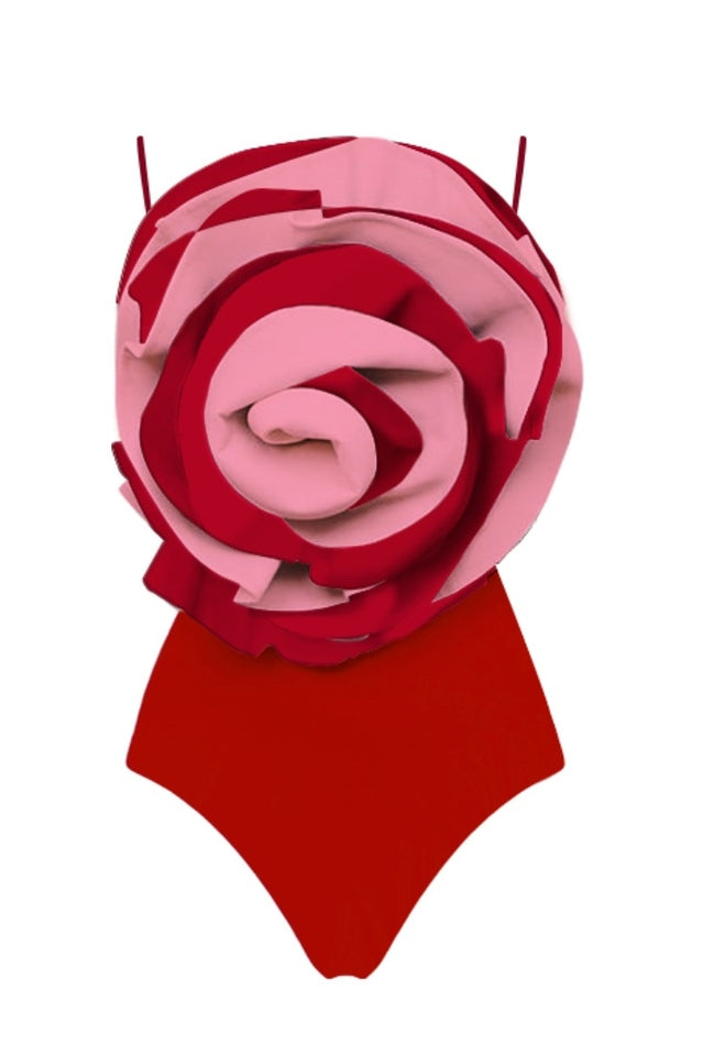 3D Flower One Piece Swimsuit & Skirt Set | Dress In Beauty 3D Flower One Piece Swimsuit & Skirt Set | Dress In Beauty