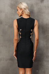 Addisyn Golden Chain Midi Bandage Dress | Dress In Beauty Addisyn Golden Chain Midi Bandage Dress | Dress In Beauty