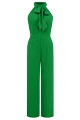 Sleek Bowknot Halter Neck Jumpsuit | Dress In Beauty Sleek Bowknot Halter Neck Jumpsuit | Dress In Beauty