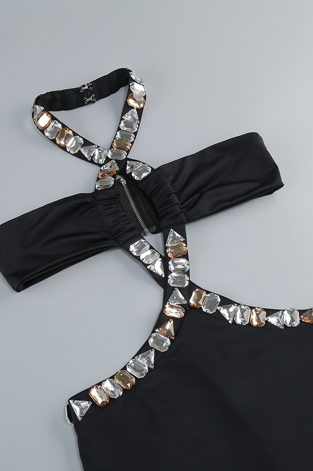 Alma Diamante Cutout Halter Maxi Dress | Dress In Beauty Alma Diamante Cutout Halter Maxi Dress | Dress In Beauty