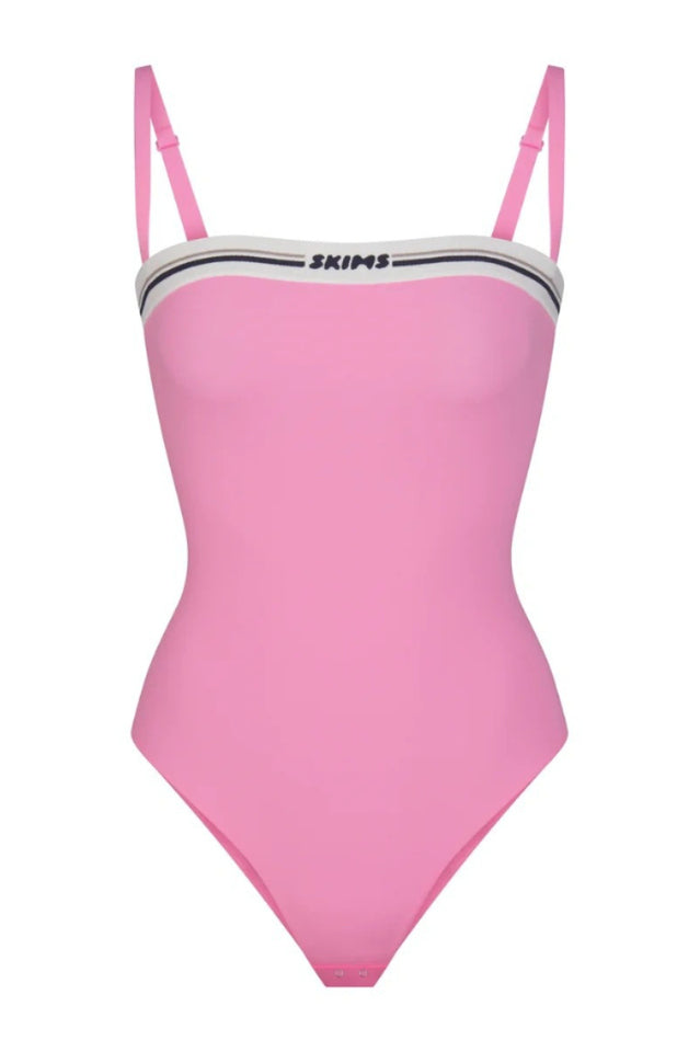 Logo Straight Neck Bodysuit | Dress In Beauty Logo Straight Neck Bodysuit | Dress In Beauty