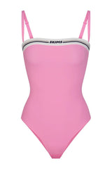 Logo Straight Neck Bodysuit | Dress In Beauty Logo Straight Neck Bodysuit | Dress In Beauty