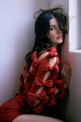 Adrien Hollow Out Bow Dress | Dress In Beauty Adrien Hollow Out Bow Dress | Dress In Beauty