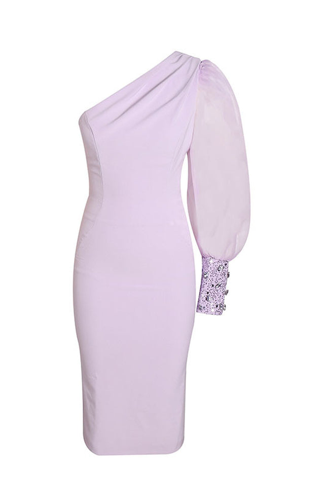 One Sleeve Sequin Detail Midi Dress | Dress In Beauty One Sleeve Sequin Detail Midi Dress | Dress In Beauty