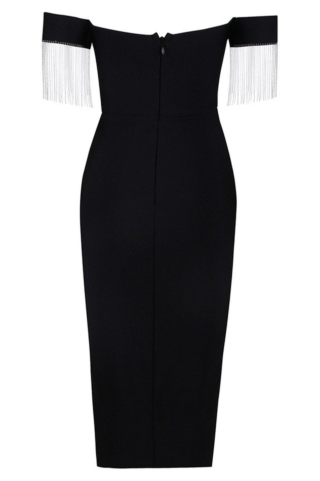 Strapless Slit Bandage Dress | Dress In Beauty Strapless Slit Bandage Dress | Dress In Beauty