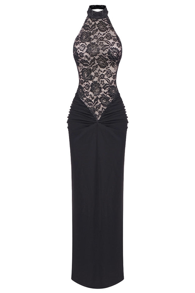 Janice Halterneck Lace Floral Maxi Dress | Dress In Beauty Janice Halterneck Lace Floral Maxi Dress | Dress In Beauty