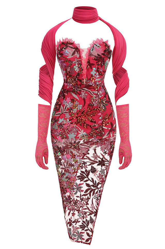 Buz Sequin Flower Embroidery Maxi Dress | Dress In Beauty Buz Sequin Flower Embroidery Maxi Dress | Dress In Beauty