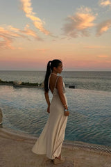 Barbara Halter Floral Applique Knitted Dress | Dress In Beauty Barbara Halter Floral Applique Knitted Dress | Dress In Beauty