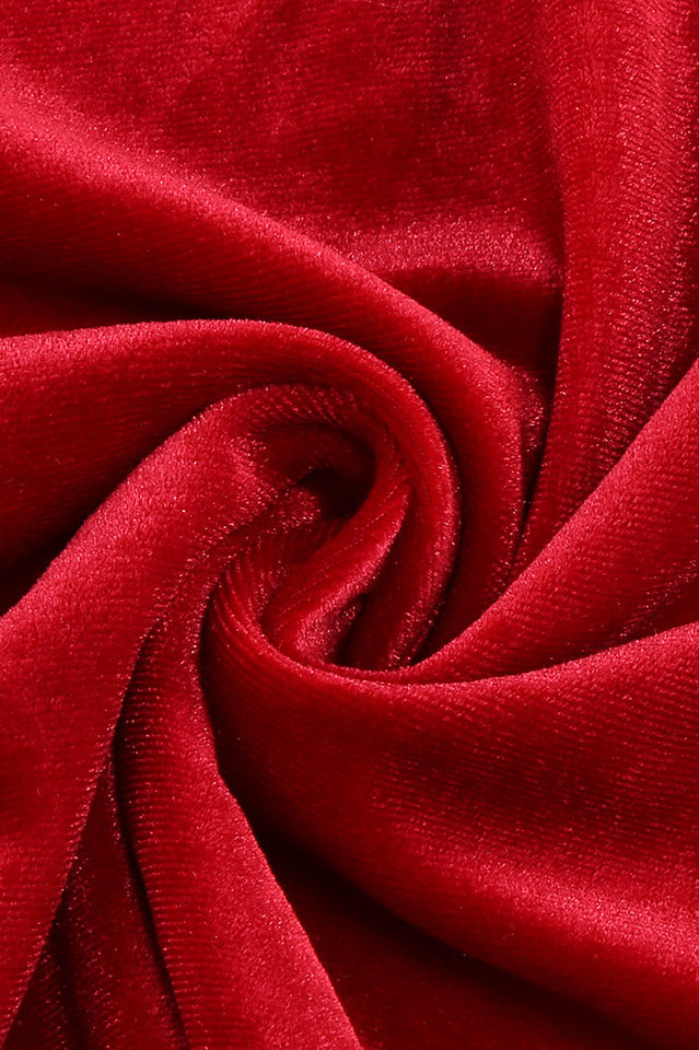 Baptiste Red Bow Velvet Maxi Dress | Dress In Beauty Baptiste Red Bow Velvet Maxi Dress | Dress In Beauty