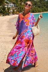 Tropical Pattern Kimono Blouse ( 29 Colors ) | Dress In Beauty Tropical Pattern Kimono Blouse ( 29 Colors ) | Dress In Beauty