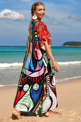 Tropical Pattern Kimono Blouse ( 29 Colors ) | Dress In Beauty Tropical Pattern Kimono Blouse ( 29 Colors ) | Dress In Beauty