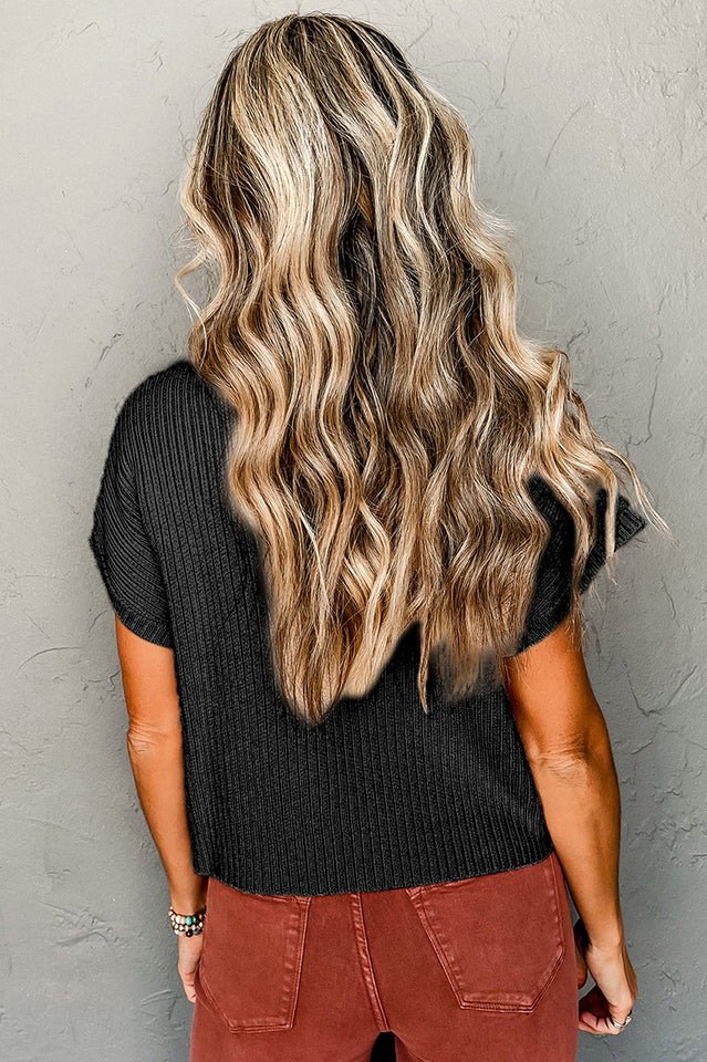 Apollo Short Sleeve Knit Sweater | Dress In Beauty Apollo Short Sleeve Knit Sweater | Dress In Beauty