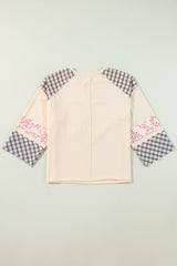 Floral Patchwork Heart Long Sleeve Top | Dress In Beauty Floral Patchwork Heart Long Sleeve Top | Dress In Beauty