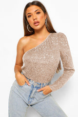 Mikah One Shoulder Long Sleeve Top | Dress In Beauty Mikah One Shoulder Long Sleeve Top | Dress In Beauty