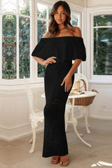 Crochet Off Shoulder Hollow Out Dress | Dress In Beauty Crochet Off Shoulder Hollow Out Dress | Dress In Beauty