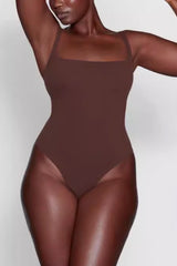 Square Neck Stretch Jersey Bodysuit | Dress In Beauty Square Neck Stretch Jersey Bodysuit | Dress In Beauty