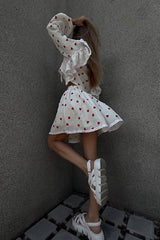 Ruffled Strawberry Print Skirt Set | Dress In Beauty Ruffled Strawberry Print Skirt Set | Dress In Beauty