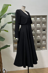 Cora Cropped Jacket + Midi Dress Set | Dress In Beauty Cora Cropped Jacket + Midi Dress Set | Dress In Beauty