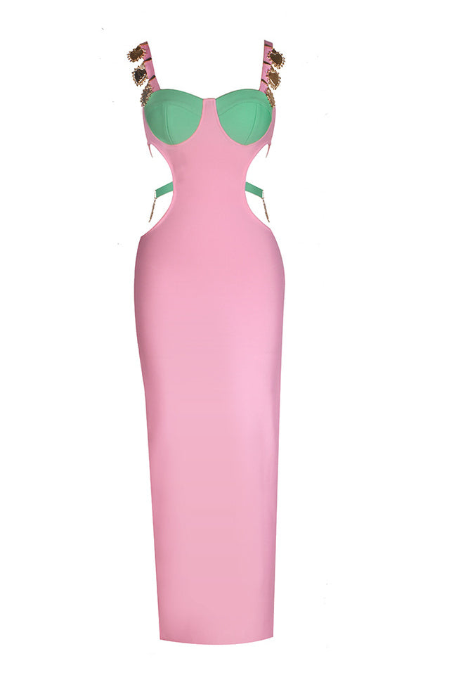 Strappy Metal Trim Cut Out Maxi Dress | Dress In Beauty Strappy Metal Trim Cut Out Maxi Dress | Dress In Beauty