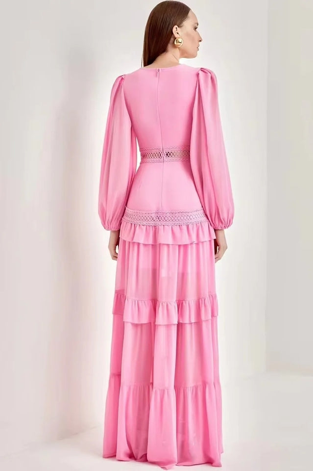 Lorie Long Sleeve Ruffle Gown | Dress In Beauty Lorie Long Sleeve Ruffle Gown | Dress In Beauty