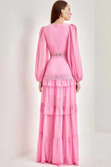 Lorie Long Sleeve Ruffle Gown | Dress In Beauty Lorie Long Sleeve Ruffle Gown | Dress In Beauty