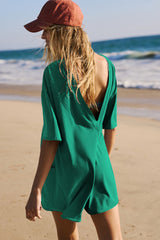 Koton Boat Neck Playsuit | Dress In Beauty Koton Boat Neck Playsuit | Dress In Beauty