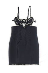 Heart Embellished Mini Dress | Dress In Beauty Heart Embellished Mini Dress | Dress In Beauty