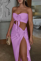 Arrietty Flower Draped Skirt Set | Dress In Beauty Arrietty Flower Draped Skirt Set | Dress In Beauty