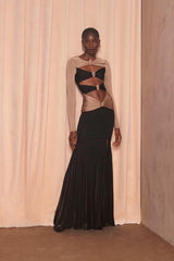 Pineapple-Embellished Cut-Out Maxi Dress | Dress In Beauty Pineapple-Embellished Cut-Out Maxi Dress | Dress In Beauty