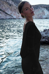 Quintina Plunging Back Maxi Dress Quintina Plunging Back Maxi Dress