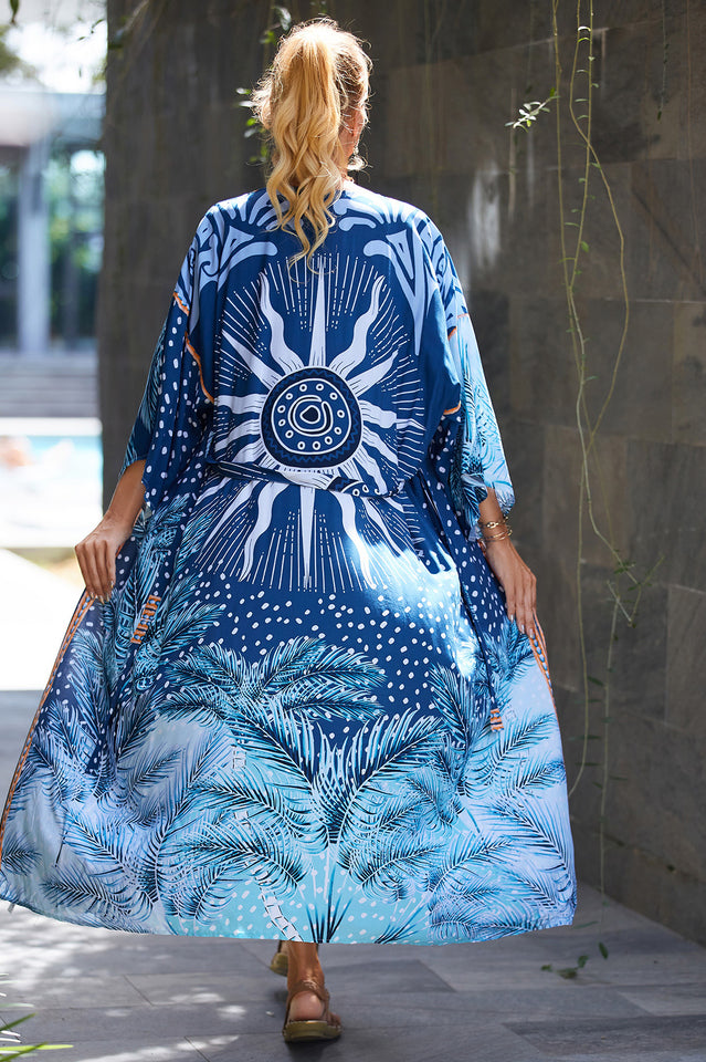 Tie Dye Belt Kimono Blouse (15 Colors) | Dress In Beauty Tie Dye Belt Kimono Blouse (15 Colors) | Dress In Beauty