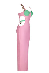 Strappy Metal Trim Cut Out Maxi Dress | Dress In Beauty Strappy Metal Trim Cut Out Maxi Dress | Dress In Beauty