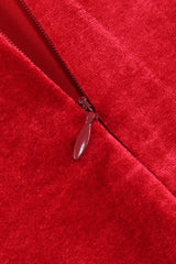 Baptiste Red Bow Velvet Maxi Dress | Dress In Beauty Baptiste Red Bow Velvet Maxi Dress | Dress In Beauty