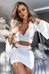 Cut Out Blazer Top + Mini Skirt Set | Dress In Beauty Cut Out Blazer Top + Mini Skirt Set | Dress In Beauty